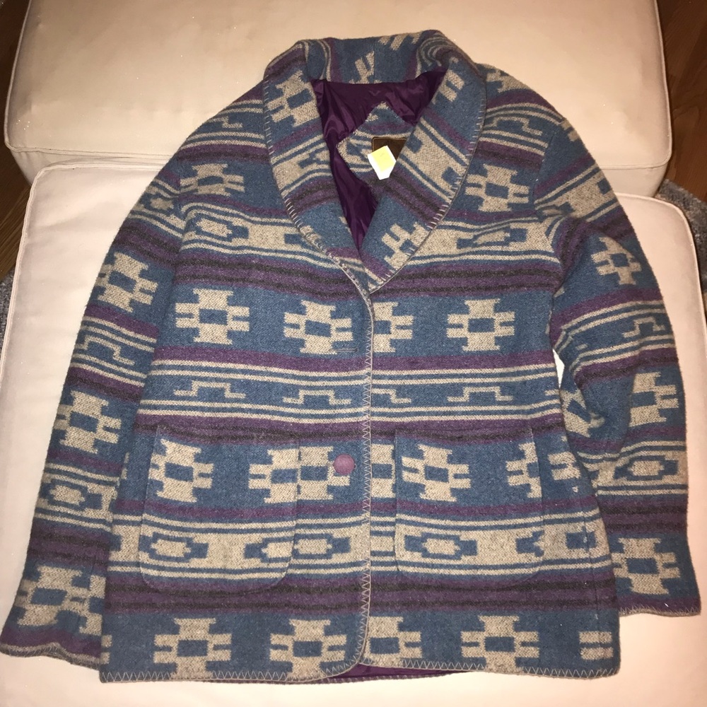 Oversized Aztec style Coat